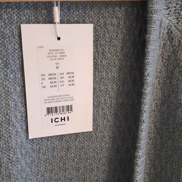 ICHI Cotton blend Cardigan /NWT - Picture 6 of 11